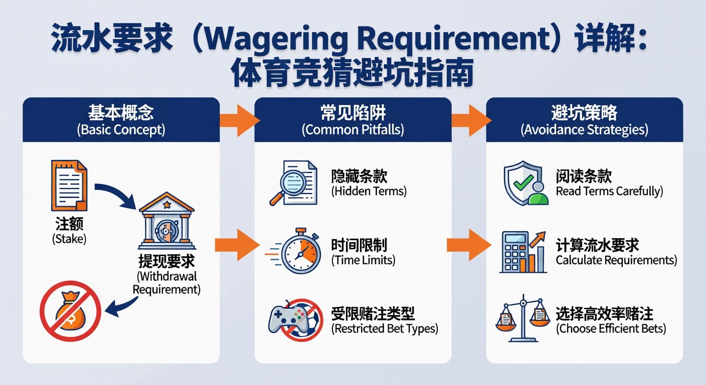 流水要求 sports wagering requirement：计算与规则指南